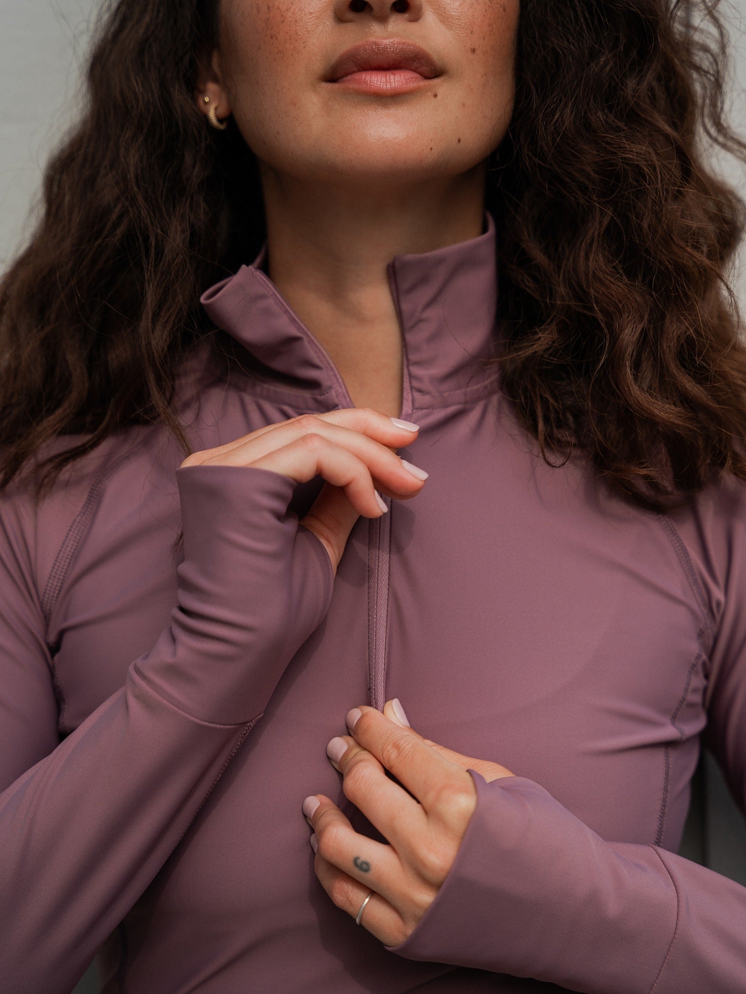 Elevate long-sleeve top - Plum