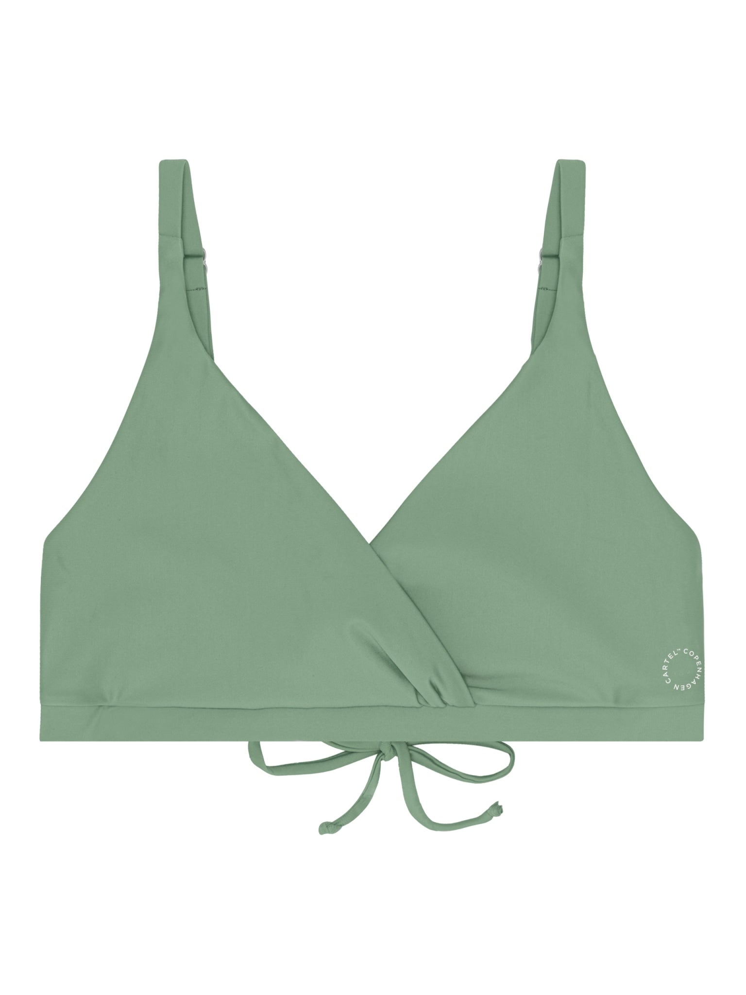 Istana draped bikini top - Army