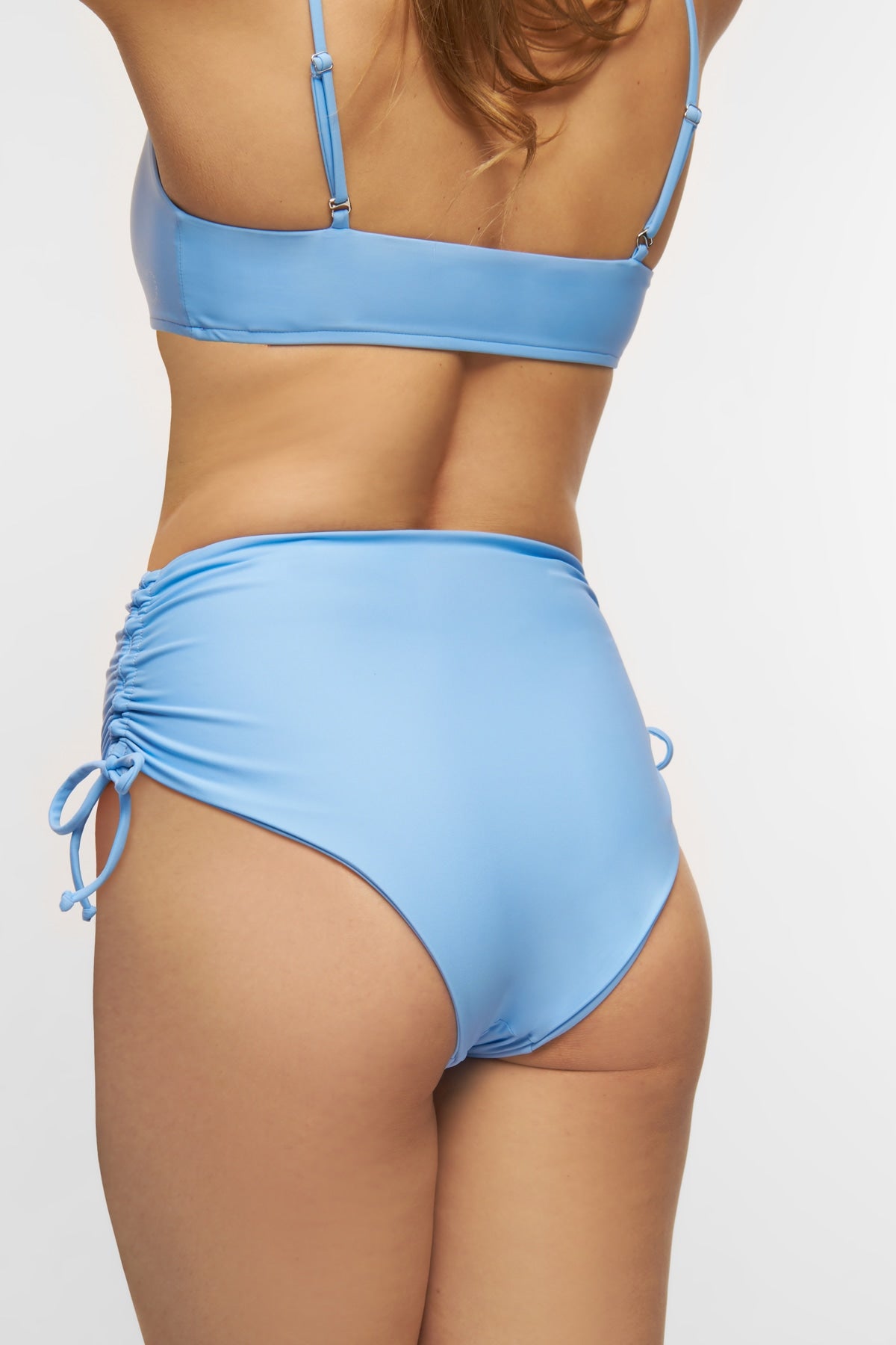 Wanita high-waist adjustable bikini bottom - Clear