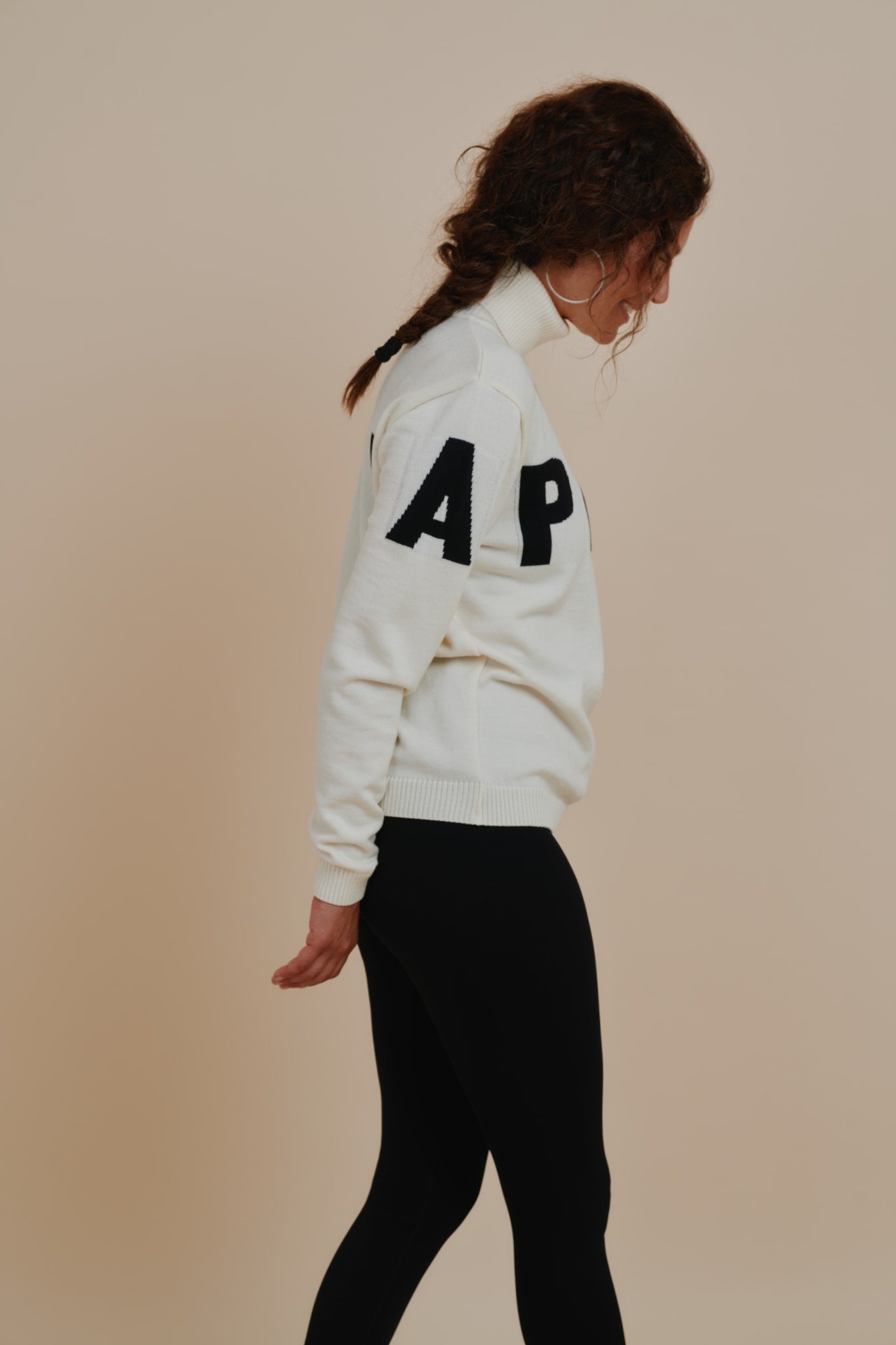 Alpine Turtleneck Knit Sweater - Shell