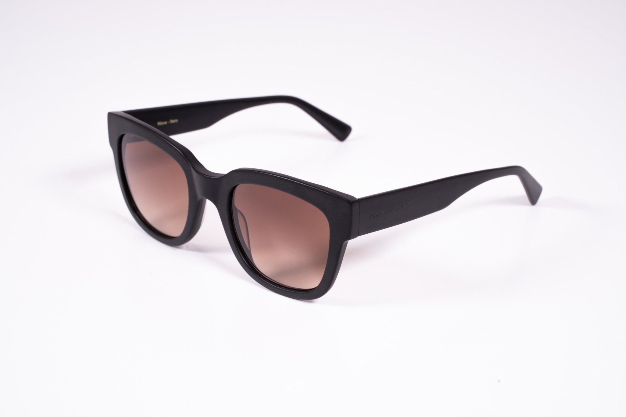 Bio-Acetat-Sonnenbrille Unisex Wave - Nero