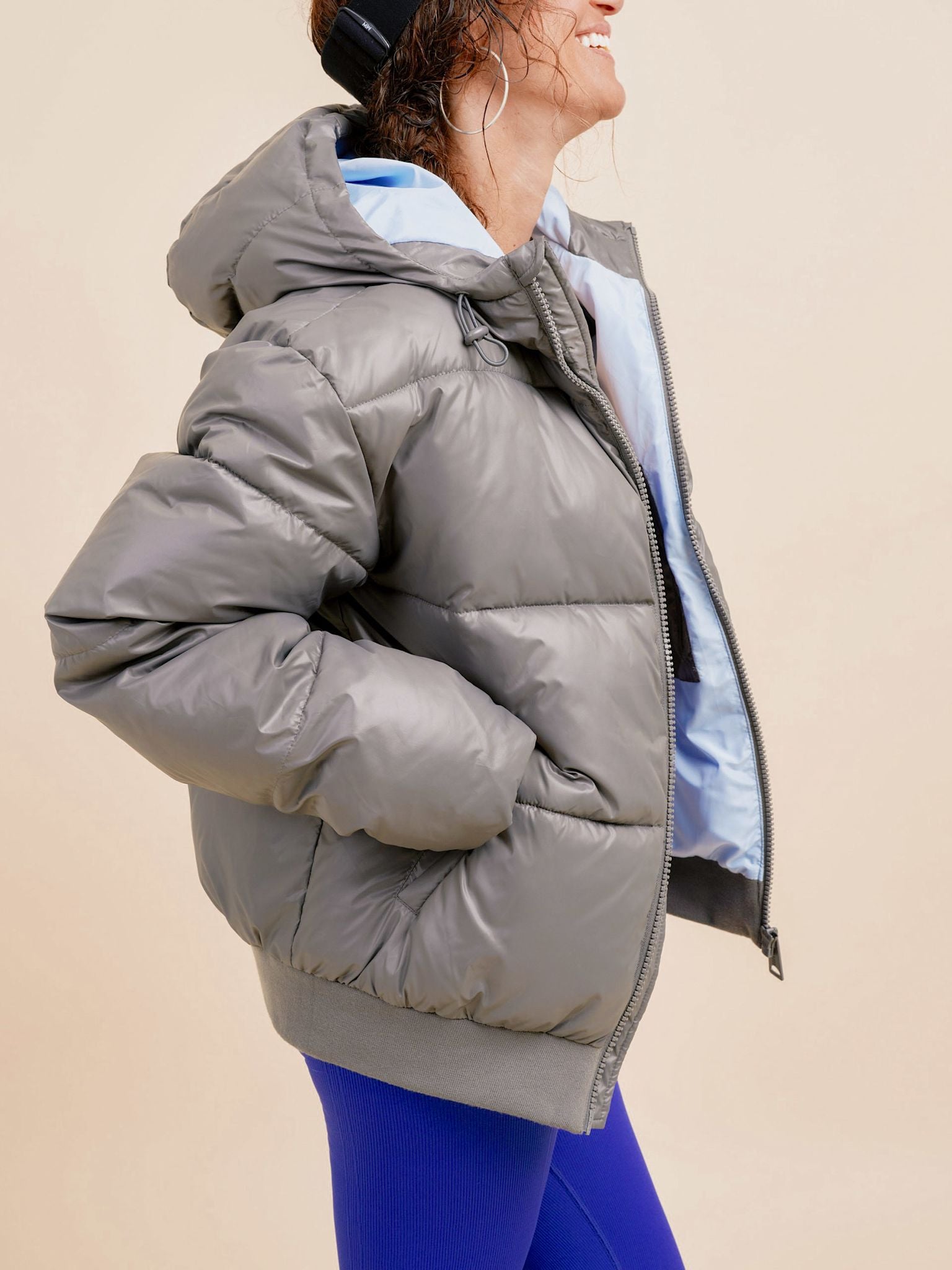 Polar Puffer Jacket Short - Slate